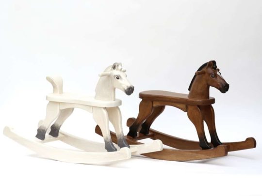 Wooden Rocking Horses in various colour finishes