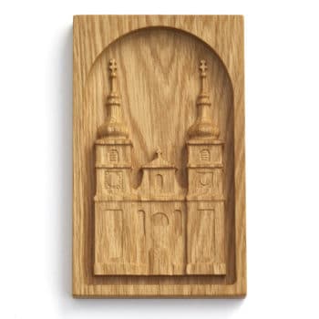 Dřevěný reliéf - klášterní kostel
